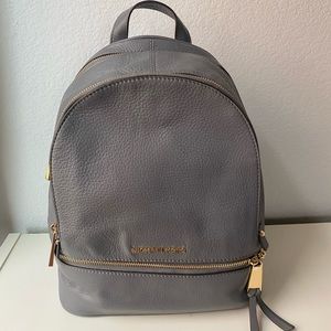 Michael Kors Rhea Zip pebble leather backpack